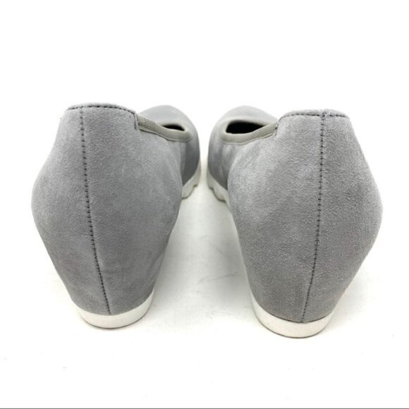 Gabor grey suede Sacchetto wedges 85.320.10 - Picture 7 of 9